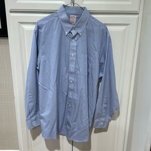 Brooks Brothers Madison Long Sleeve‎ Button Down Shirt Mens Cotton Blue Check